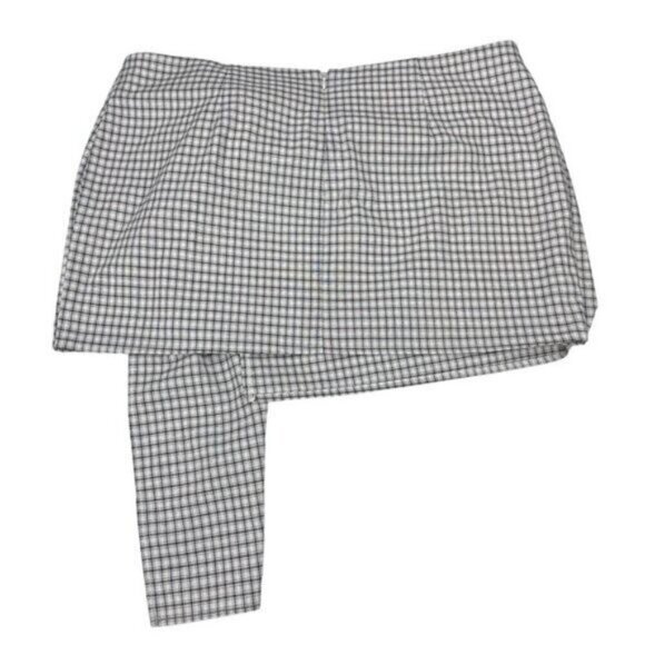 Lioness Hills Vintage Blue Linen Mini Skirt XL - Picture 7 of 9